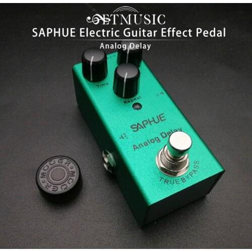 SAPHUE Electric Guitar Analog Delay Time/Mix/Repeat Knob Effect Pedal Mini Single Type DC 9V True Bypass