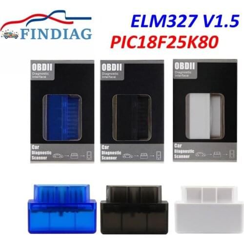 ELM327 Bluetooth OBDII Auto Code Reader for Multi-Cars Super MINI New 1PCB /2 PCB Board V1.5 Android Wireless Scan Tool Android