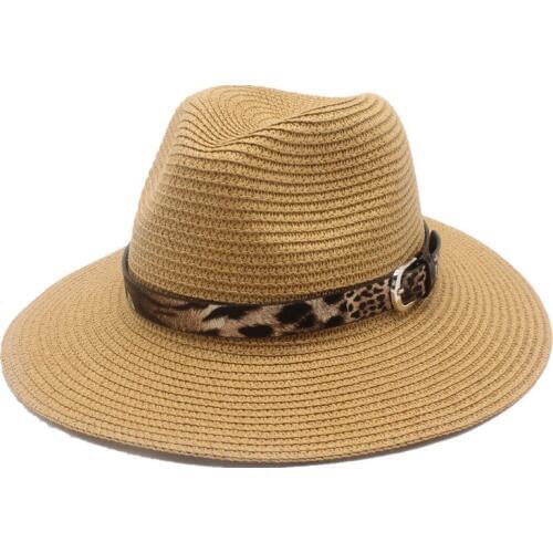 Seioum Fashion Summer Women Toquilla Straw Panama Sun Hat For Elegant Lady Queen Floppy Wide Brim Bobo Sunbonnet Beach Fedora