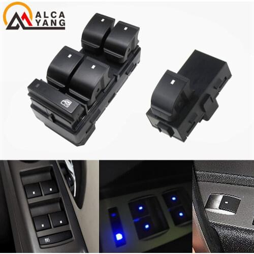 Blue light Front Rear L R Car Window Electric Power Switch for GMC Yukon Sierra /Buick Lucerne/Chevrolet Silverado Tahoe