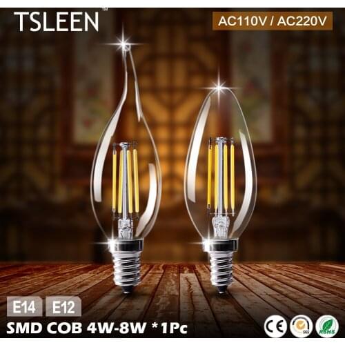 Flame Bulb Ampoule Led E14 220V E12 Led Bulbs 110V Led Lamp Energy Saving Lamps Light Home Lampada Led Decorativas 4W 8W