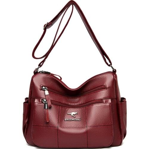 Ladies Leather Shoulder Bags For Women 2021 Luxury Handbags Large Capacity Tote Woman Crossbody Shopper Bag