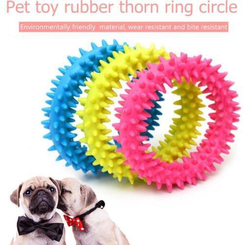 Pet Chew Toys For Small Dogs Resistance To Bite Rubber Ring Teeth Cleaning Puppy Dog Training Toys