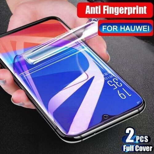 2pcs/lot Anti Fingerprint Screen Protector Full Protective Hydrogel Film For P30Pro Mate20 Pro Mate30 Pro Soft Film