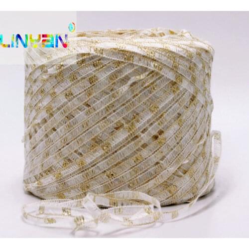 Tulle lace 250G/Lot Cotton linen ribbon line Knitwear Hand Knitting cheap Yarn For Knitting & Crocheting Thick Cloth hook t49
