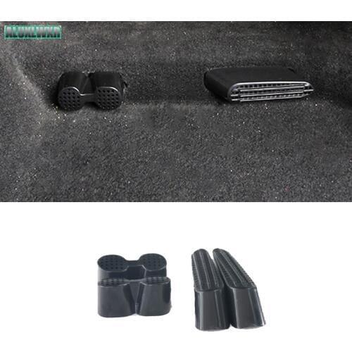 4PCS Car-styling Seat AC Heat Floor Air Conditioner Duct Vent Outlet Grille Cover for Audi Q3 2014 2015 2016 Car Accessories Abs