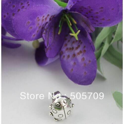 40Pcs Tibetan silver beetle spacer for leather cord A17079