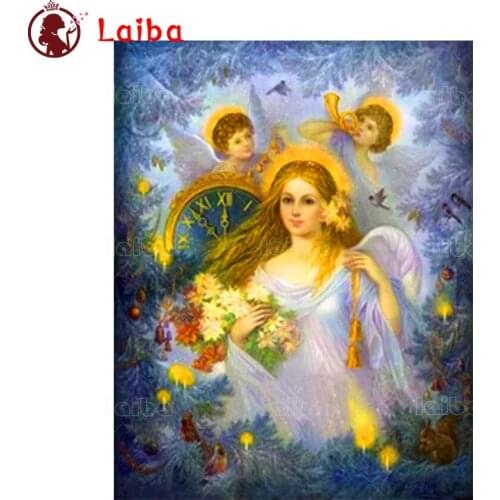 5D DIY Diamond Painting Abstract art, angel wings cross stitch full square/round diamond mosaic embroidery