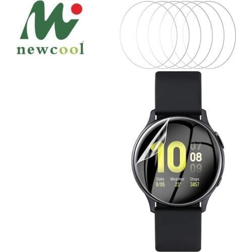 6pc Clear Soft TPU Screen Protector for Samsung Galaxy Watch Active 2 44mm Protective Film, Anti-Scratch,Anti-Bubble Not Glass
