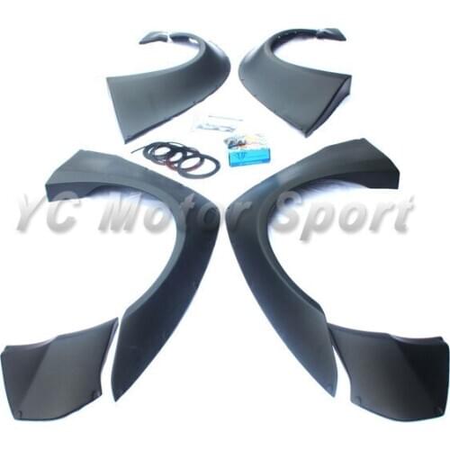 Car Accessories FRP Fiber Glass LB P Style Wider Fender Kit 8pcs Fit For 2008-2015 R35 GTR CBA DBA Over Fender Flares Kit