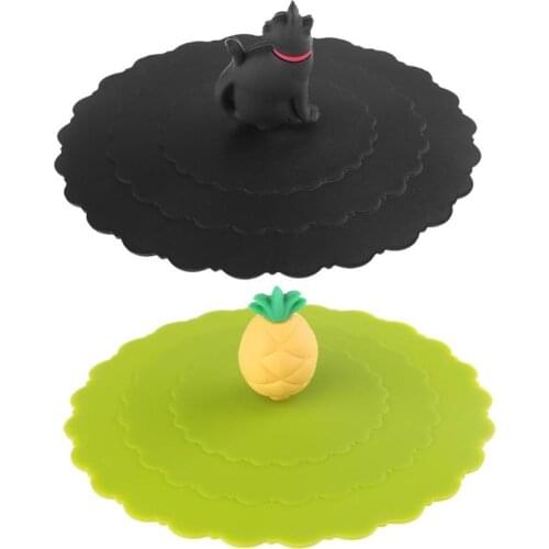 Tea Cup Cover Anti-Dust Lids Silicone Anti-dust Bowl Cover Cup Seals Glass Mugs Cap Drinkware Accessories