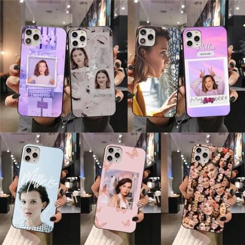 Stranger Things Millie Bobby Phone Case for iphone 12 pro max mini 11 pro XS MAX 8 7 6 6S Plus X 5S SE 2020 XR case