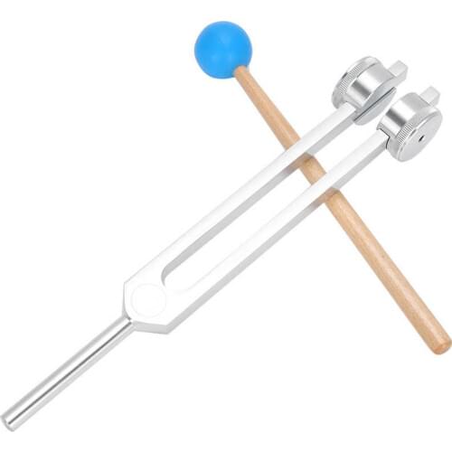 Ear Care Aluminum Alloy 126.22Hz Frequency Tuning Fork Yoga Meditation Tuning Energy Fork With Hammer Portable