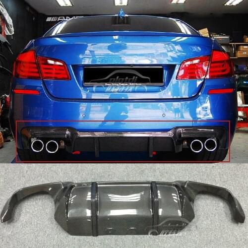 OLOTDI Car Tuning accessories DT Carbon Fiber Rear Lip Bumper spoiler Diffuser For BMW F10 M5 4 Door Sedan 2012 - 2017