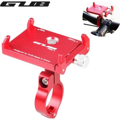 GUB Bicycle Handlebar Phone Holder Suit For 3.5-6.2 Inch Cellphone MTB Road Bike Motorcycle Smartphone Mount Aluminum Bracket