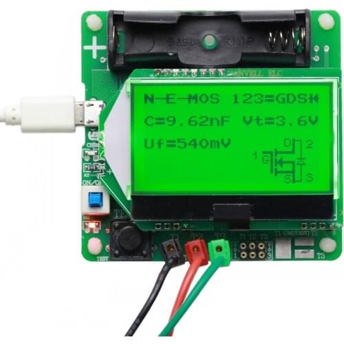 Newest version of inductor-capacitor resistance ESR meter DIY MG328 multifunction test