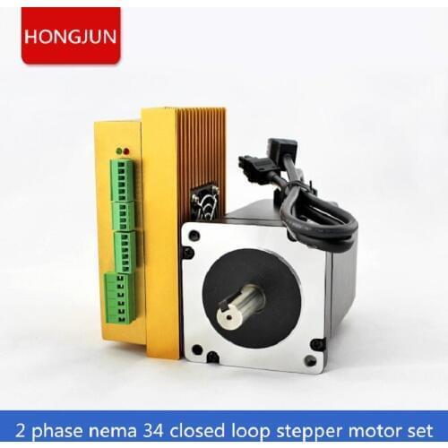 NEMA34 10.5N.m 2Phase closed loop stepper motor with hybrid drive kit
