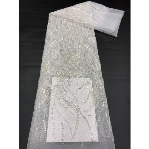 New listing of exquisite heavy-duty beaded tube sequined tulle embroidery, suitable for fashionable ladies' dresses
