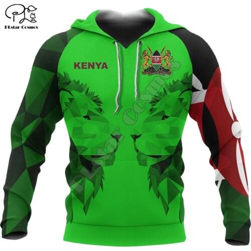 PLstar Cosmos Kenya Country Flag Tribe Culture Tattoo Tracksuit 3Dprint Men/Women NewFashion Harajuku Hoodies Pullover Jacket 26