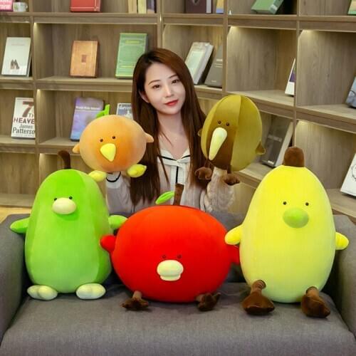13/30/40CM Cute Fruit Family Pillow Plush Children Toy Soft Stuffed Pillow Sofa Seat Cushion Toys For Kids Home Decor Gifts