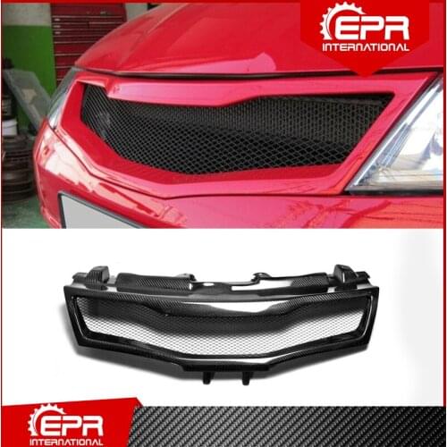 Car Accessories Fiberglass Front Grill FRP Fiber Glass Bumper Grille Drift Mesh Grills Fit For Honda 2007-2011 Civic FN2 Type R
