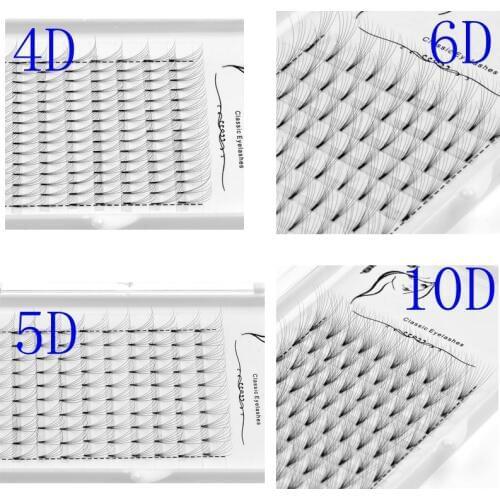 Wholesale price volume 4D/5D/6D/10D eyelash extensions 100% handmade synthetic hair russian volume lashes premade fans
