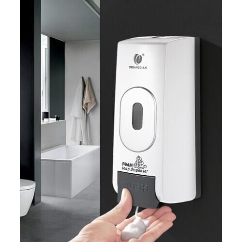 Manual Foam Soap Dispenser Wall Mount Liquid Cleanser Washroom Lotion Dispenser for Hospital Hotel Soap Dispenser 500ml