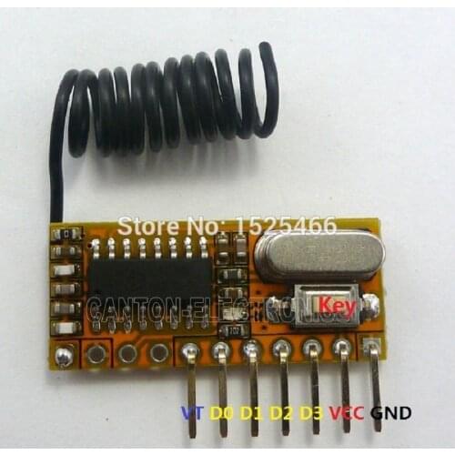 433MHz 1527/2262 Superheterodyne Receiver decoder module Wireless RF Receiver Plug-in DUE UNO MEGA2560
