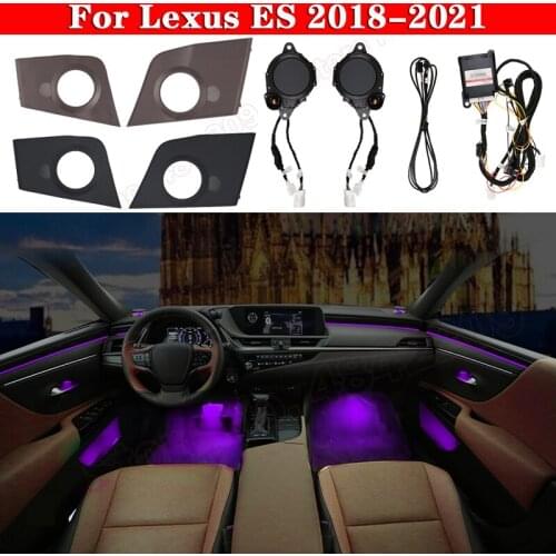 LED For Lexus ES 2018-2021 interior illuminated Ambient Light Rotating Midrange Treble Lamp Automatic Lift tweeter