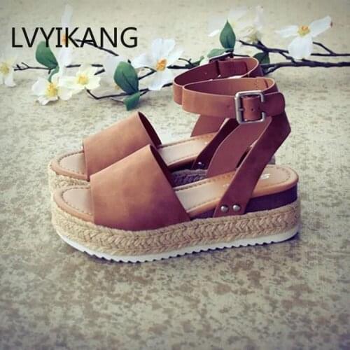 Wedges Shoes Women Pumps Wedge High Heels Sandals Summer 2019 Flip Flop Chaussures Femme Platform Sandals 2020 Sandalia Feminina