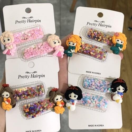 2PCS/Set Hot Selling Sequins Hair Pins Hair Clips Girls Head Wear Hair Accessories Hair Grip