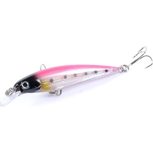1Pcs Laser Minnow Fishing Lures Floating Trolling Bait85mm7.2g Artificial Hard Bait Wobblers Crankbait Carp Pesca Fishing Tackle