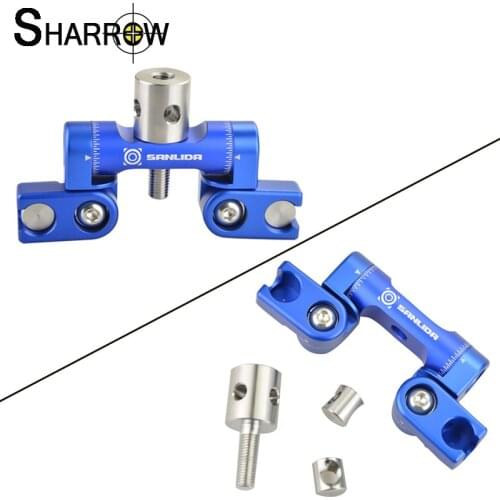 1pc Archery Compound Bow Balance Rod Stabilizer Aluminum Alloy Double-Side V Bar Adjustable Quick Disconnect Hunting Accessories