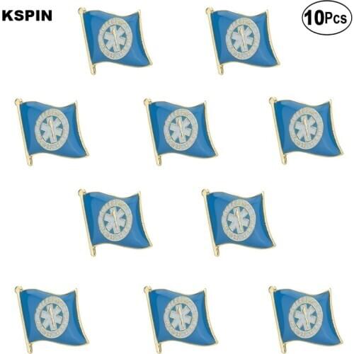 EMS Flag Lapel Pin Flag badge Brooch Pins Badges 10Pcs a Lot