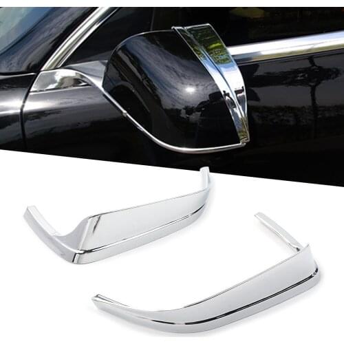 2Pcs For Tesla Model 3 2017 2018 2019 2020 Rearview Mirror Rain Eyebrow Cover Trim ABS Car Styling Decoration Accessories