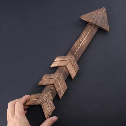 2pcs Retro Wooden Arrow Creative Personality Arrow Wall Decorations Hanging Ornament Home Decor