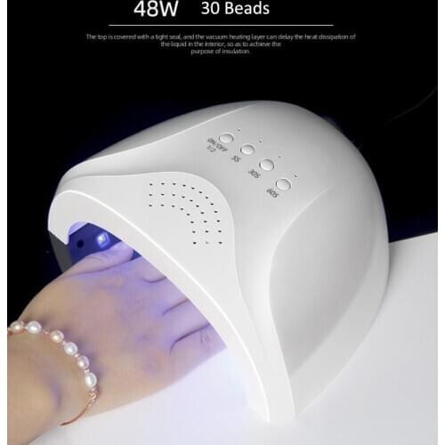 48W UV LED Nail Lamp with 30 Pcs Leds For Manicure Gel Nail Dryer Drying Nail Polish Lamp 5s/30s/60s Auto Sensor Manicure Tools