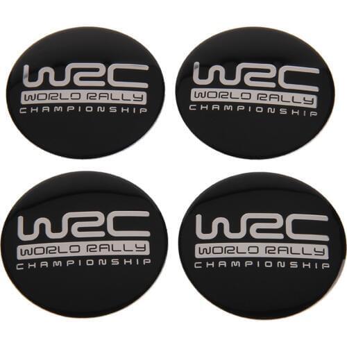 56.5mm for WRC Logo Car Wheel Hub Cap Stickers Tire Center Emblem Badge for Lexus Volvo Mazda BMW F10 Dodge Subaru Car Styling