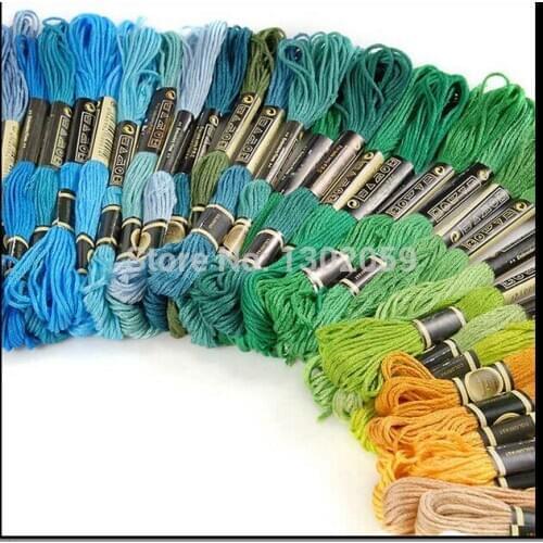 8 Meters Long 6 Strands Cross Stitch Thread Floss--4470 Pieces --10 Full Sets