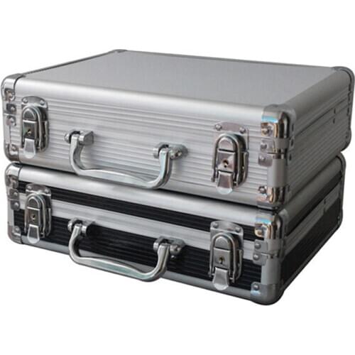 Aluminum Tool case suitcase toolbox File box Impact resistant safety case equipment camera case with pre-cut foam shipping free