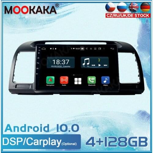 Android 10 4+128G For Toyota Camry 2005-2006 Multimedia Radio Player Touch Screen Stereo GPS Navigation System DSP Carplay