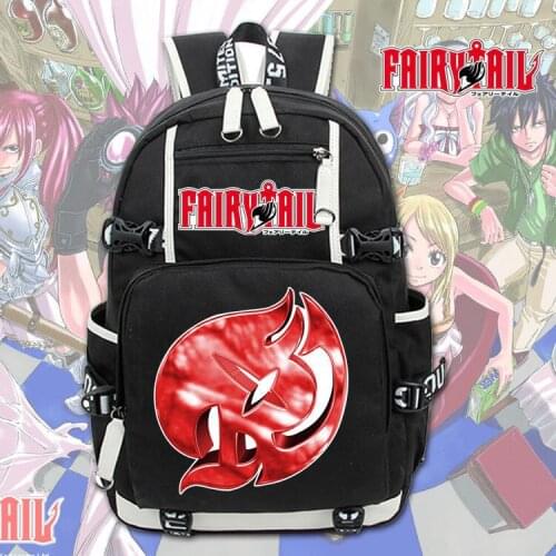 Anime FAIRY TAIL Backpack Knapsack Packsack Travel Otaku School Bags Otaku Shoulders bag Package