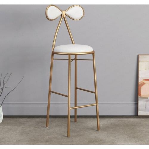 B Home Butterfly Dining Chair Golden Bar Chair Stool Makeup Chair Modern Simple Dressing Table Stool