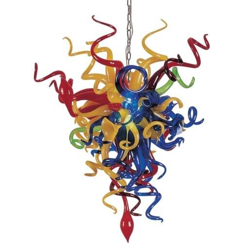 Free Shipping European Style Colors LED Light Murano Glass Chandelier and Pendant Lamps