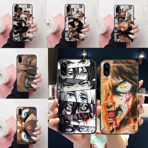 Attack on Titan Anime Phone Case For Huawei Honor 6A 7A 7C 8A 8X 8 9 9X 10 10i 20 Lite Pro black art coque 3D Etui pretty