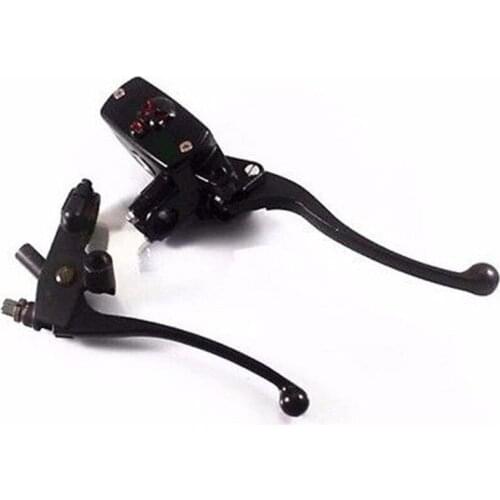 Black 1" Skull Brake Clutch Lever Cruiser Chopper Bobber Cafe Racer Rat Custom