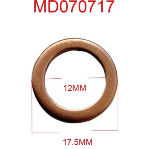 20PCS/50PCS/100PCS Diesel Car Fuel Injector Gasket For Mitsubishi Delica Pajero L200 L400 MD070717 4D56 4M40 4D65, 4D68, 4D55