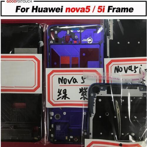 For huawei nova5 nova5i Front Bezel Frame Faceplate Housing Case for nova 5