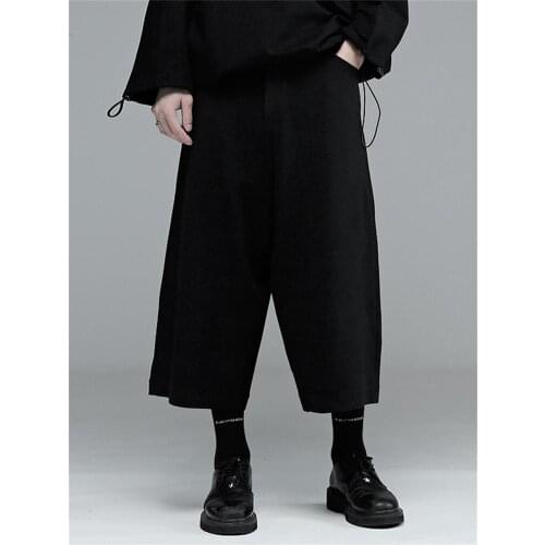 Mens minority Japanese loose-fitting wide-leg pants personality 8 casual pants