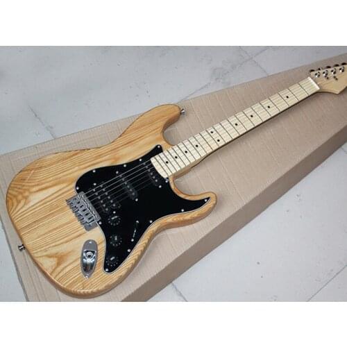 Electric guitar 2020 high quality st, white wax body st style, HS s pickup, maple fingerboard, free delivery